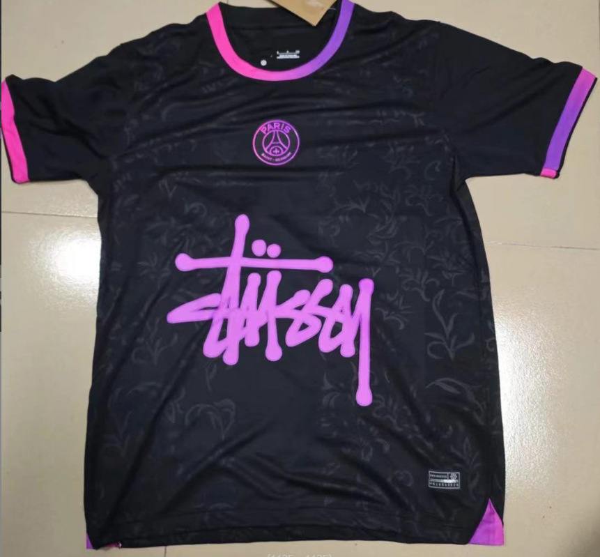 Stussy Jersey Brasil Flamengo Italia Edición conmemorativa Portugal París Francia Uniforme de fútbol