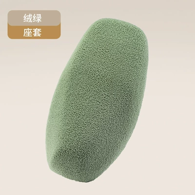 Motorcycle cushion Cushion Cover, Thick Plush Autumn - velvet-green-standard-size