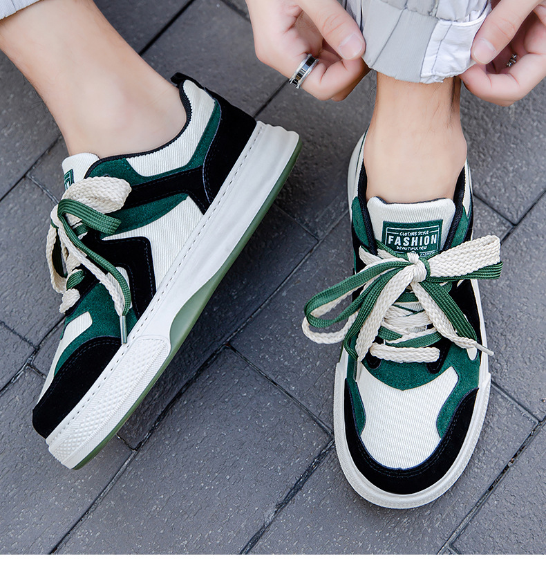 Men Leather Shoes Running Shoes Work Shoes Sneakers Fabric Shock Absorption Arch Support Lightweight Footwear_voghion.com
