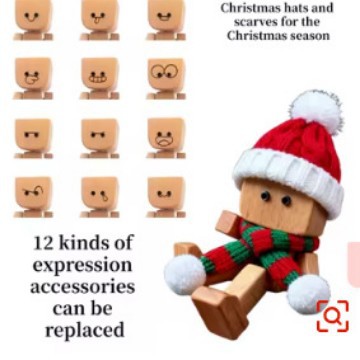 Salida de aire de coche clip de aromaterapia colgante de madera clip de perfume de nogal negro decoración de coche expansión de madera de incienso dibujos animados