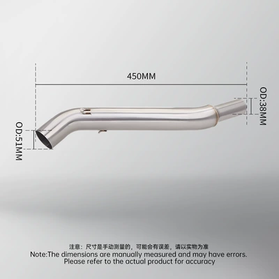 pipe special non-destructive installation — Motorcycle exhaust pipe