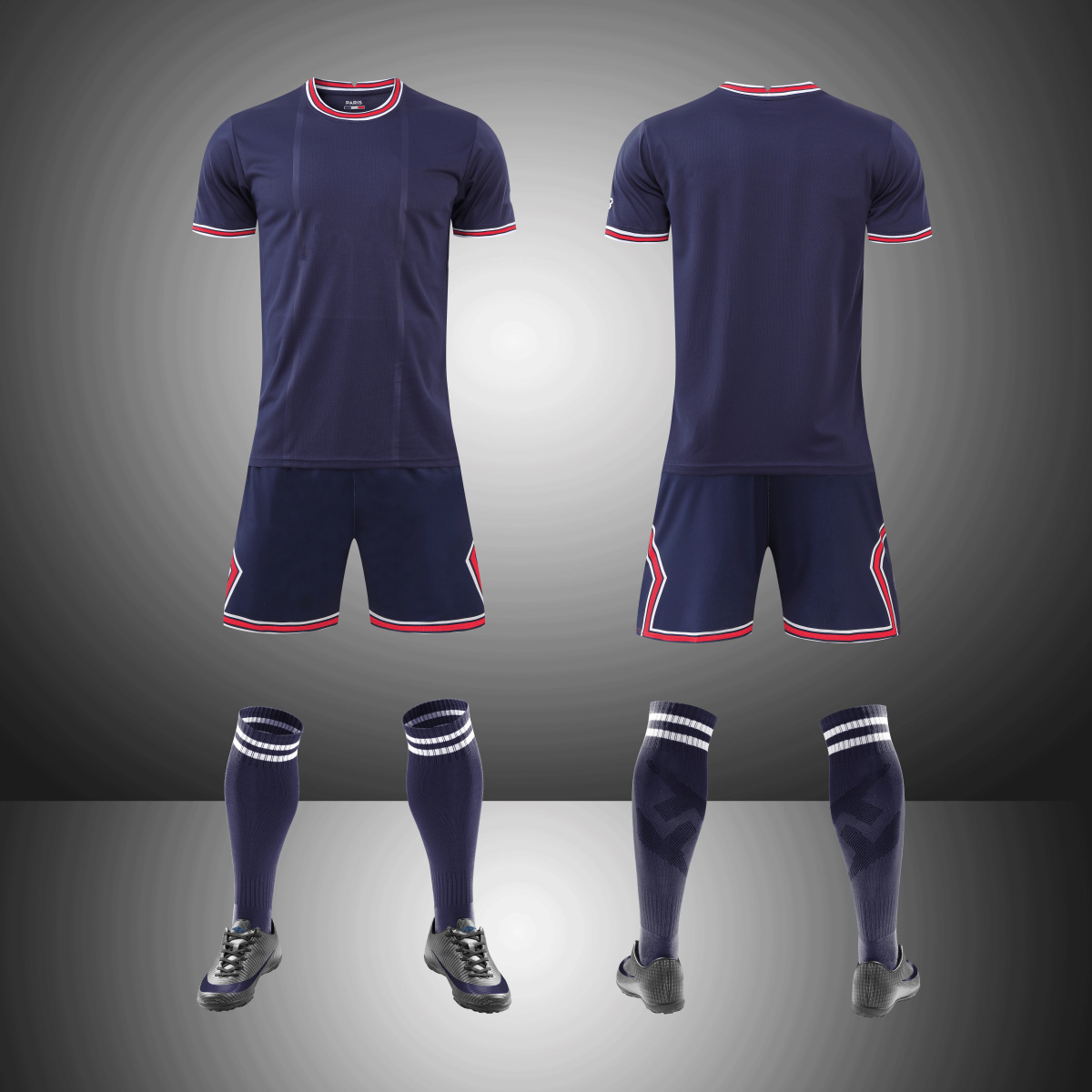 Nieuwe setnaam Voetbalwedstrijd Volwassene Kinderen Trainingstrui Borduurbaar_voghion.com