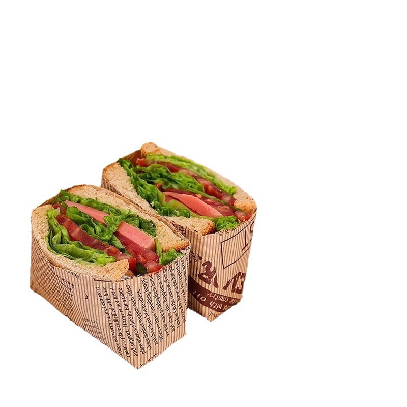 三明治包装纸家用一次性防油三文治汉堡饭团包装盒煎手抓饼纸袋子|undefined