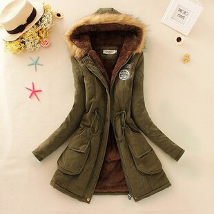 Factory Direct Supply Foreign Trade Women's Cotton Coat 2024 Autumn and Winter New European and American Style Standard Long-Sleeve Lamb Wool Cotton Coat for Women