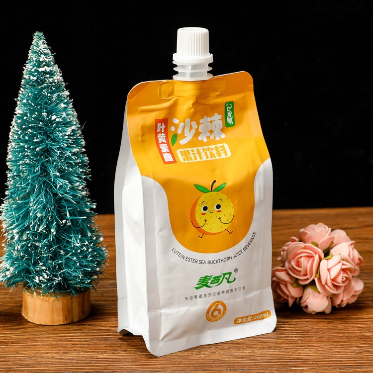 彩色果冻果汁吸嘴袋液体密封饮料袋自立包装袋自封袋吸嘴袋