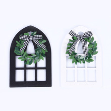 亚马逊家庭客厅装饰品 乡村农舍窗框装饰 创意复古墙壁装饰木框架