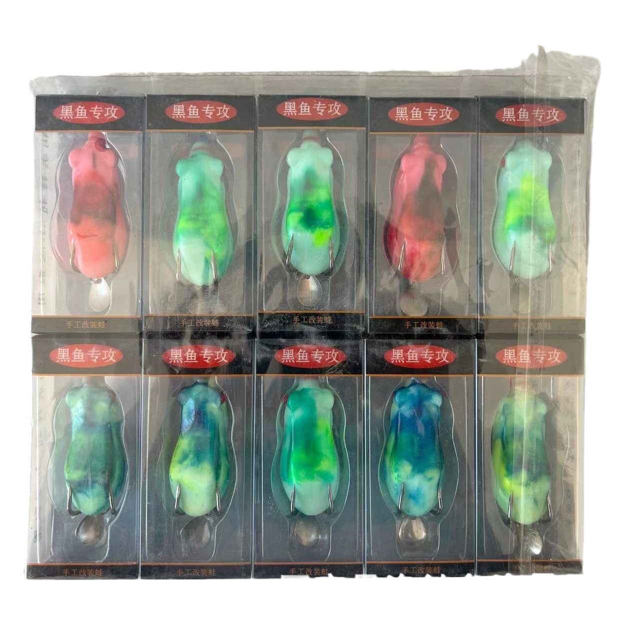 Luya cebo falso rodando cola de cebo suave rodando cola gusanos cabeza de plomo gancho de cebo combinación gusano suave Luya cebo traje de pescado mandarín bajo boca