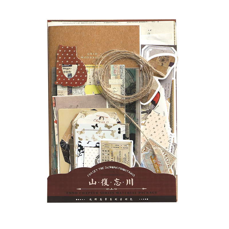 Etiqueta engomada de material de cuenta manual de la serie retro de Xinmo Etiqueta engomada de decoración de cuenta manual Etiqueta engomada de mariposa Capítulo de Tono Etiqueta engomada europea