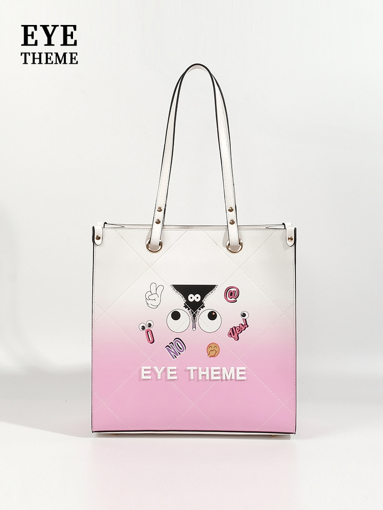 Bolsa de archivo de cremallera de gran tamaño de dama TOT para viajar impresión de alta capacidad de moda bolso de hombro graffiti 2648 #