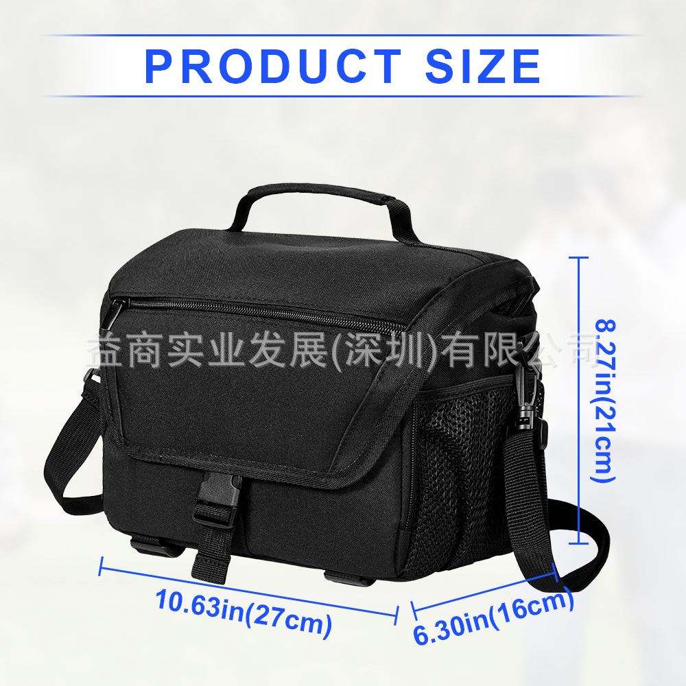 (2개) 국경 간 재고 카메라 저장 가방 SLR 카메라 어깨 가방 크로스 바디 카메라 가방 비 커버 카메라 가방