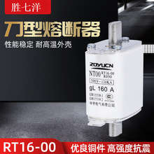 低压熔断器NT00 160A熔芯熔断器芯子陶瓷保险丝RT16-00熔芯