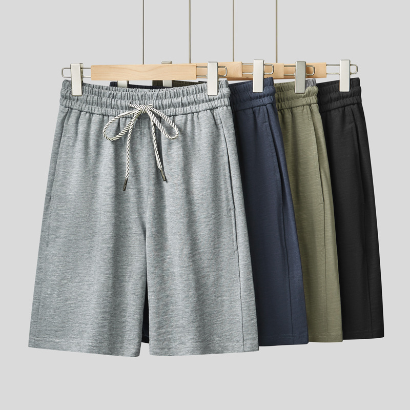 300g Heavyweight Bamboo Cotton Sports Shorts for Men, Summer Loose Casual Mid-Length Pants, Pure Cotton, Sweat-Absorbent, Breathable Five-Point Pants 300g Heavyweight Bamboo Cotton Sports Shorts for Men, Summer Loose Casual Mid-Length Pants, Pure Cotton, Sweat-Absorbent, Breathable Five-Point Pants
