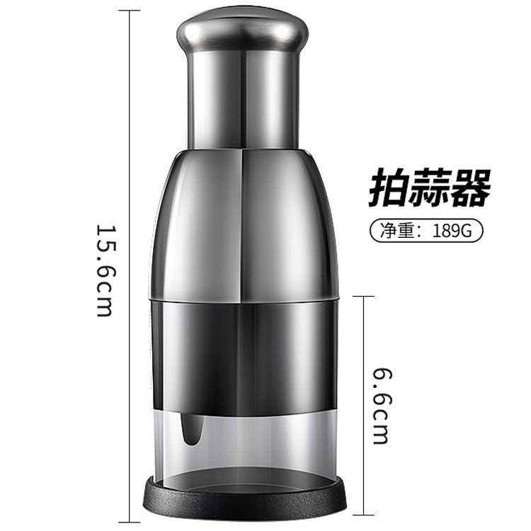 304 palo de acero inoxidable palo de palo de ajo casero barro de cocina herramienta de prensa de cocina multifuncional