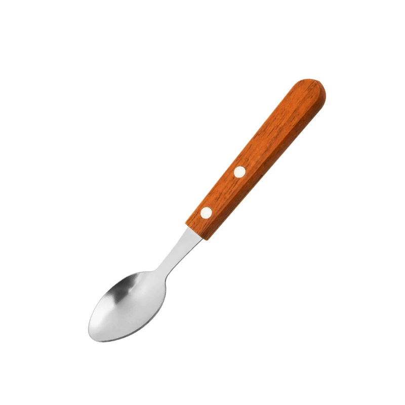 Cuchara de madera marrón