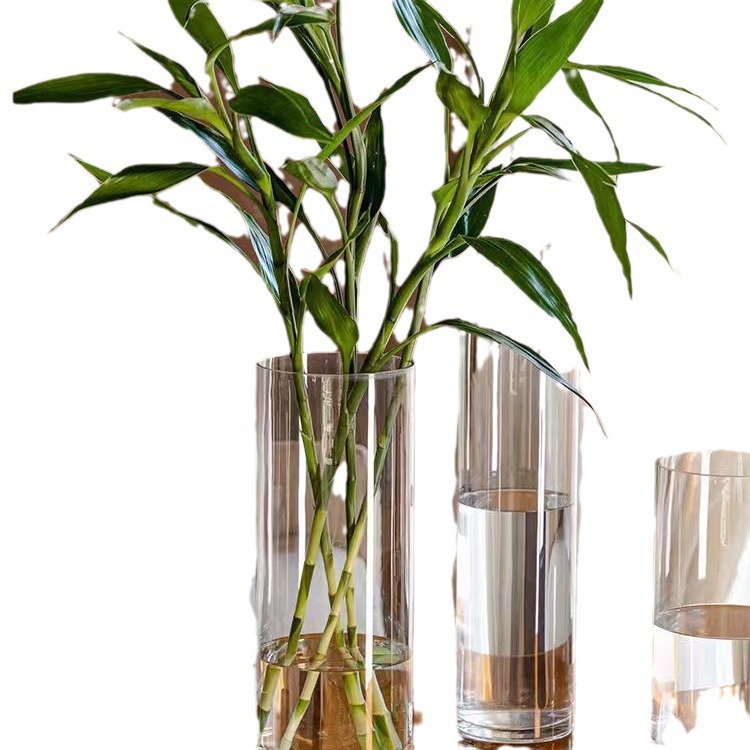 Vaso de vidrio, flor de alto nivel, mini jarrón retro, viento, adornos de alto valor, pequeños hogares frescos