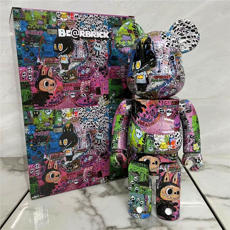 Bearbrick 400% Violent Xiong Fan Gogh — фигура «Подсолнух», кролик, звезда, луна, поверхностный трендовый дизайн