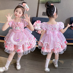 Princess Melody Girl's Summer New Short Sleeve Costume Dress for Children Lolita Lolita Dress