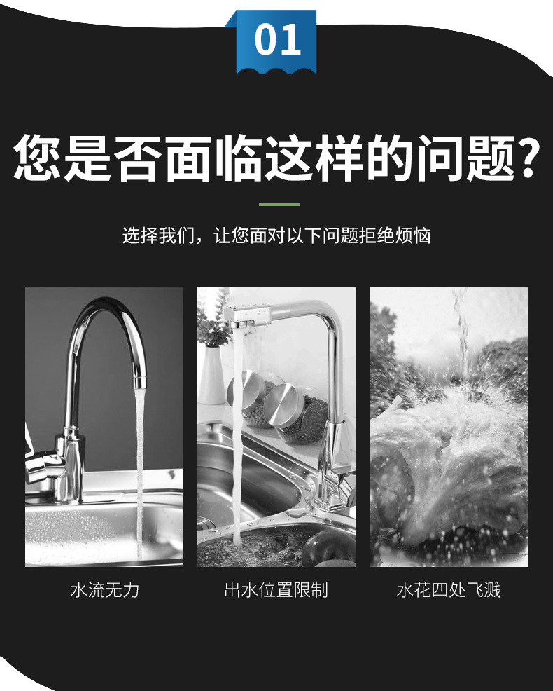 Cross-border in-stock pressurized soft foaming device, kitchen shower faucet, water-saving hose, shower head, anti-splash head undefined