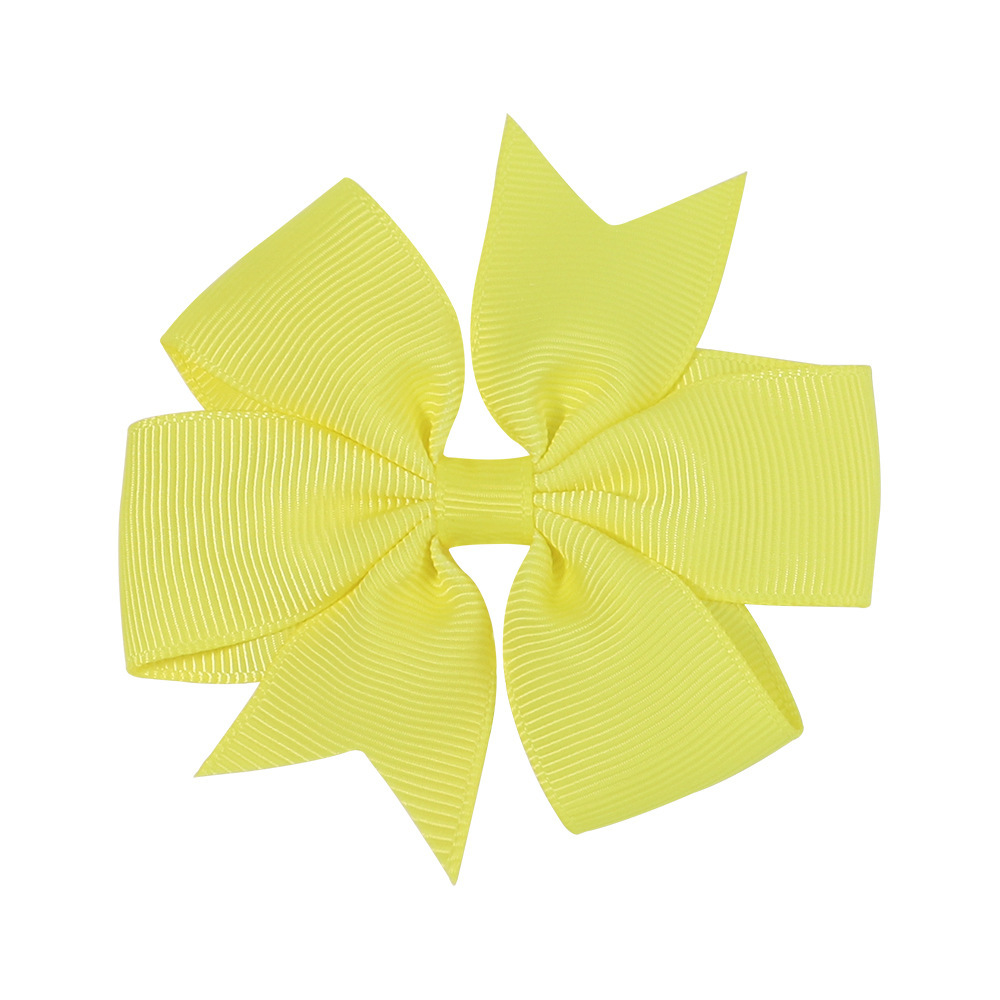Transfronterizos Europa y América Amazon hecha a mano burbuja de flores para niños cola de golondrina en V ribbed cinta arco clip para el pelo image 38