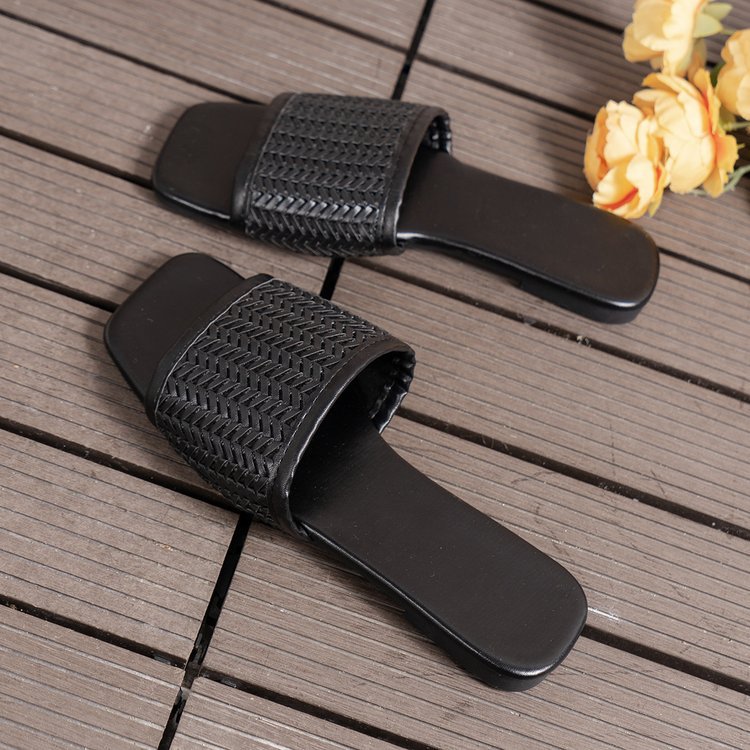 Women's Casual Solid Color Square Toe Slides Slippers display picture 9