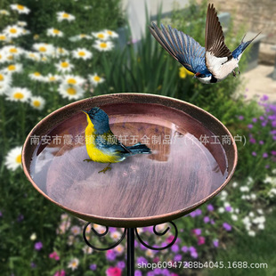New Amazon American Style Vintage Iron Decoration Birds Feeding Water Bathtub Garden Decoration Outdoor Flower Pot