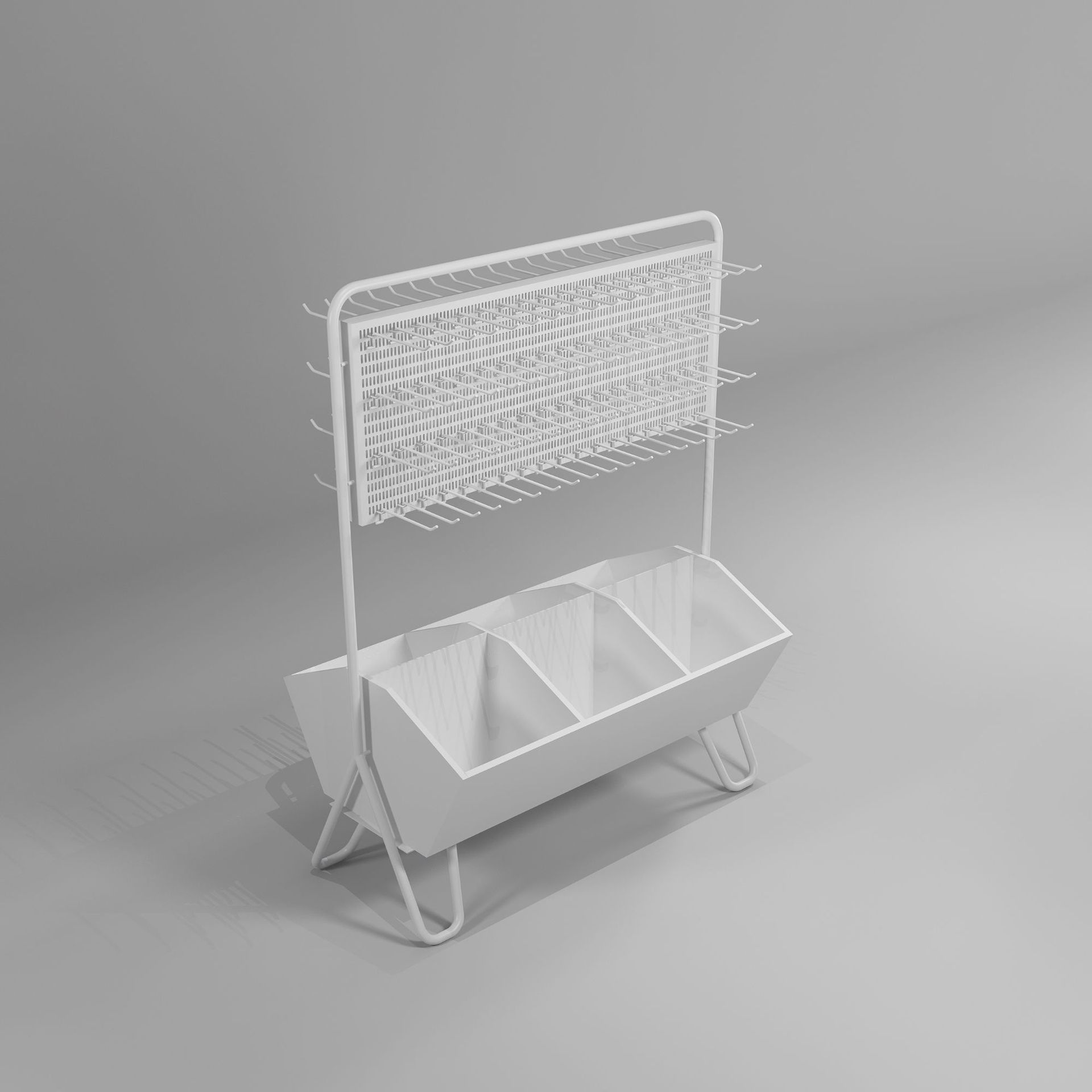 厂家直销双面优品百货造型中岛货架 金属饰品展示架 铁木结合展柜