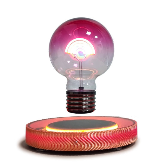 New products listed black technology magnetic levitation rainbow bulb desktop ornaments creative atmosphere night light wholesale cross-border
