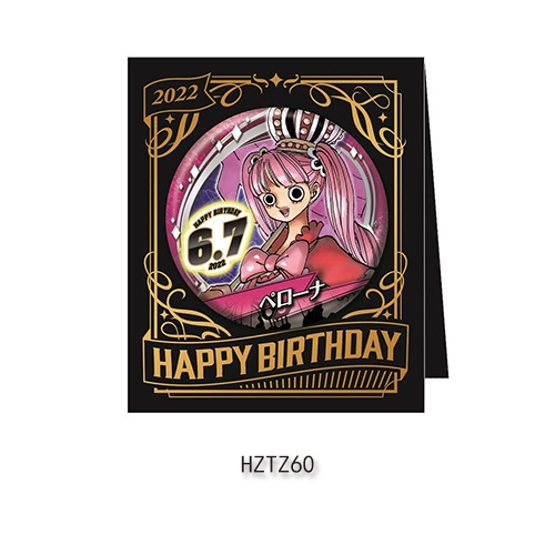 Бейдж дня рождения Comic Factory ONE PIECE Лuffy Zoro Chopper Sanji Nami стойка для бейджей на день рождения