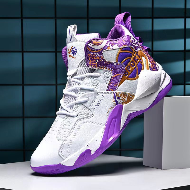 851 화이트 퍼플 가죽 방수