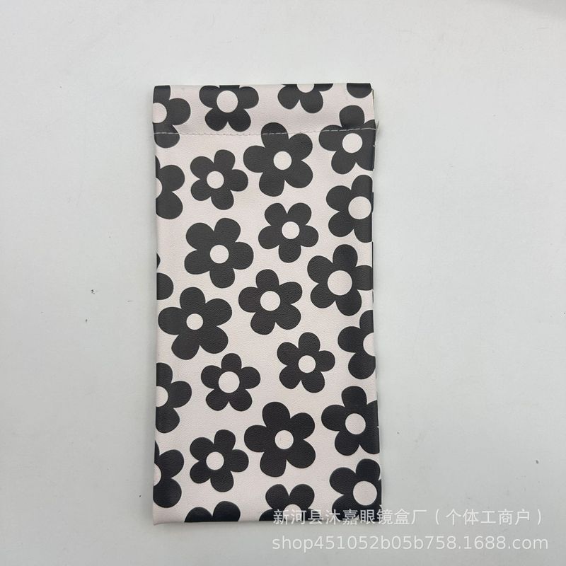 弹片卡通眼镜袋便携印花近视太阳镜眼镜可爱卡通自动闭合束口袋|undefined