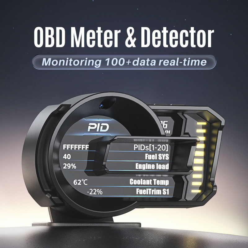Nuevo coche transfronterizo instrumento obd LCD hud head-up monitor modificado puntuación de conducción cambio de gestos A590