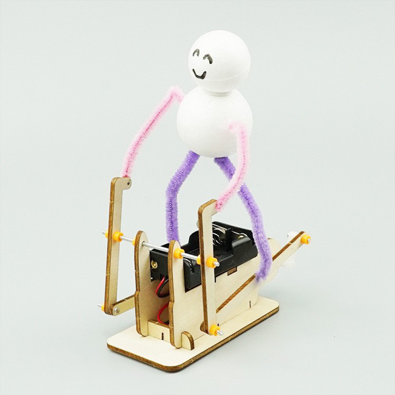 ステムテクノロジーおもちゃ木製ランニングロボット手作りテクノロジー少量生産diy小学校中学校科学実験|undefined