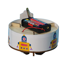 Intelligent Wooden Vacuum Robot Science DIY Craft for Kids and Students, Creative Science Experiment Educational Toy