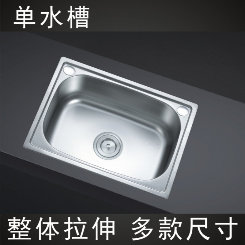 Cocina 304 acero inoxidable único espesado y profundo agua dibujada lavabo lavavajillas lavavajillas mesa de comedor image 3