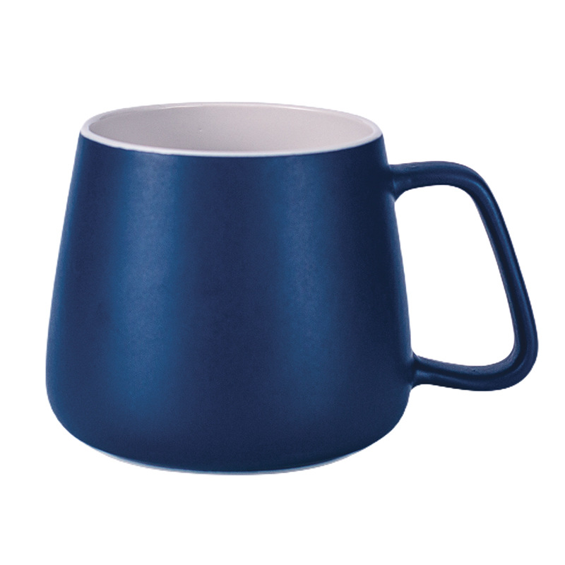 Transfronterizo de Amazon taza blanca taza de alto aspecto creativo Oficina taza de café pareja taza de agua Taza de cerámica