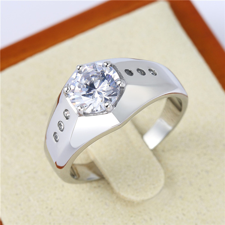 Simple Style Geometric Stainless Steel Men's Rings display picture 23