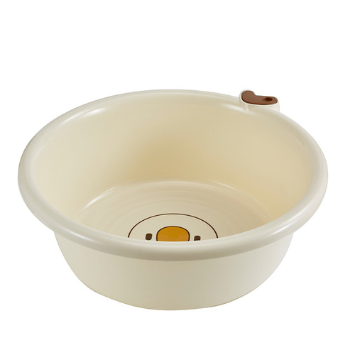 JUDY Cream Basin Thickened Square Plastic Basin Student Dormitory Laundry Basin Vegetable Basin Home Thickened Basin