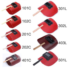 手持式红钢纸电焊面罩铁框塑框大小包边半自动强光防护面罩