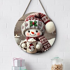 クリスマス飾り木製ドア飾り壁掛け木製工芸品シリーズ木製飾り物