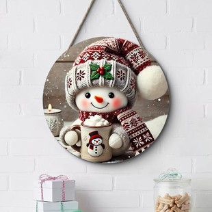 In-Stock Christmas Decoration Door Sign Hanging Ornaments Wooden Christmas Hanging Series Wooden Crafts Christmas Holiday Pendants