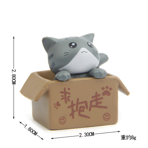 PVC cute, vivid, realistic cat miniature bonsai succulent ornaments garden decorations landscaping figurines