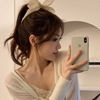 Ponytail with bow, advanced hairgrip, hairpins, internet celebrity, high-quality style, bright catchy style