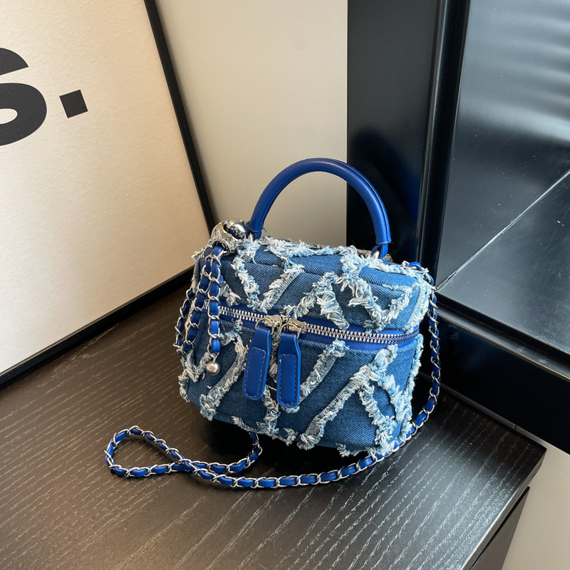 Bolso de mano con borlas de diseño exclusivo, bolso cuadrado pequeño para mujer, modelo nuevo 2024, bolso bandolera con cadena, diseño de cadena image 2