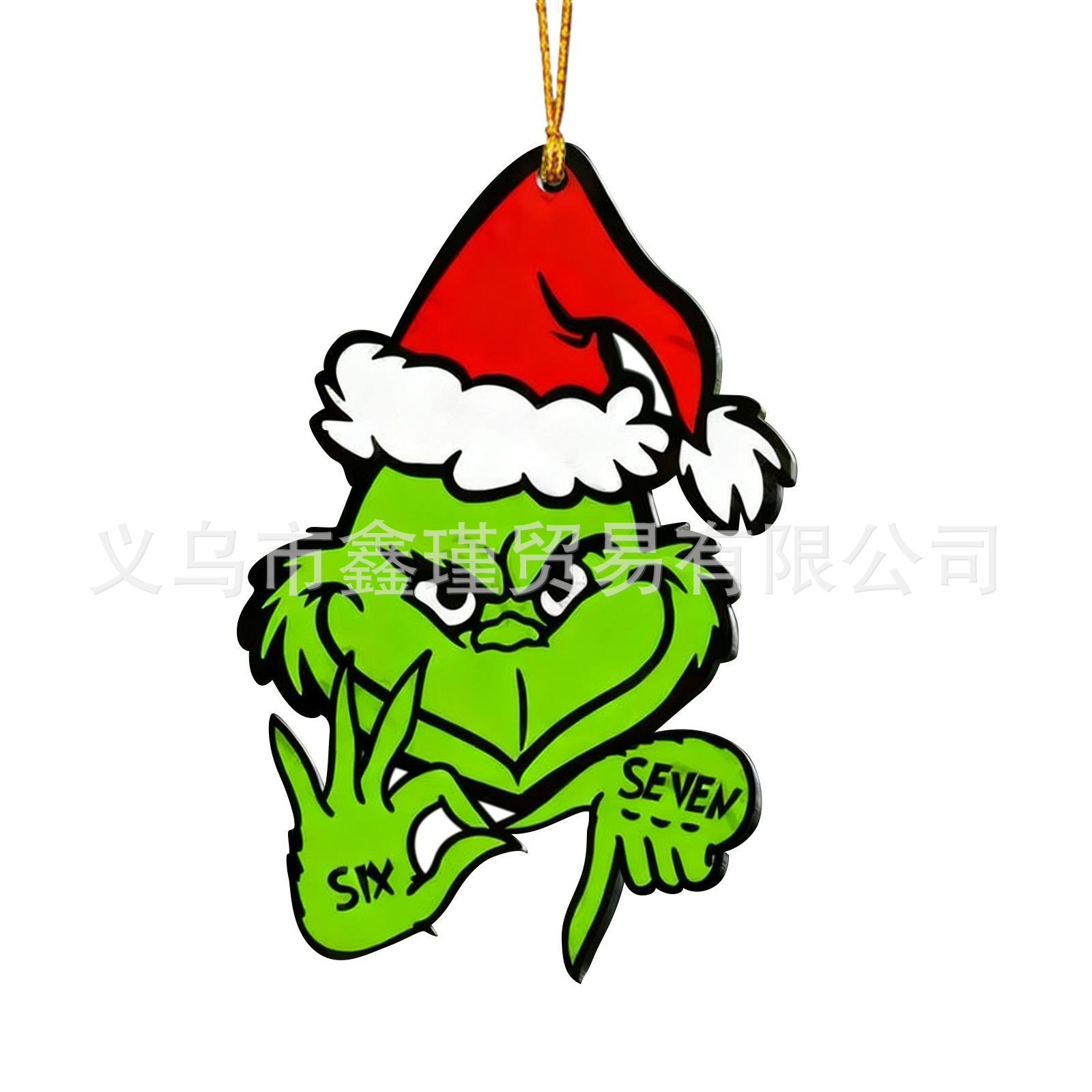 Ventas transfronterizas calientes seisseven67 seis siete decoraciones de Navidad acrílicas decoración divertida