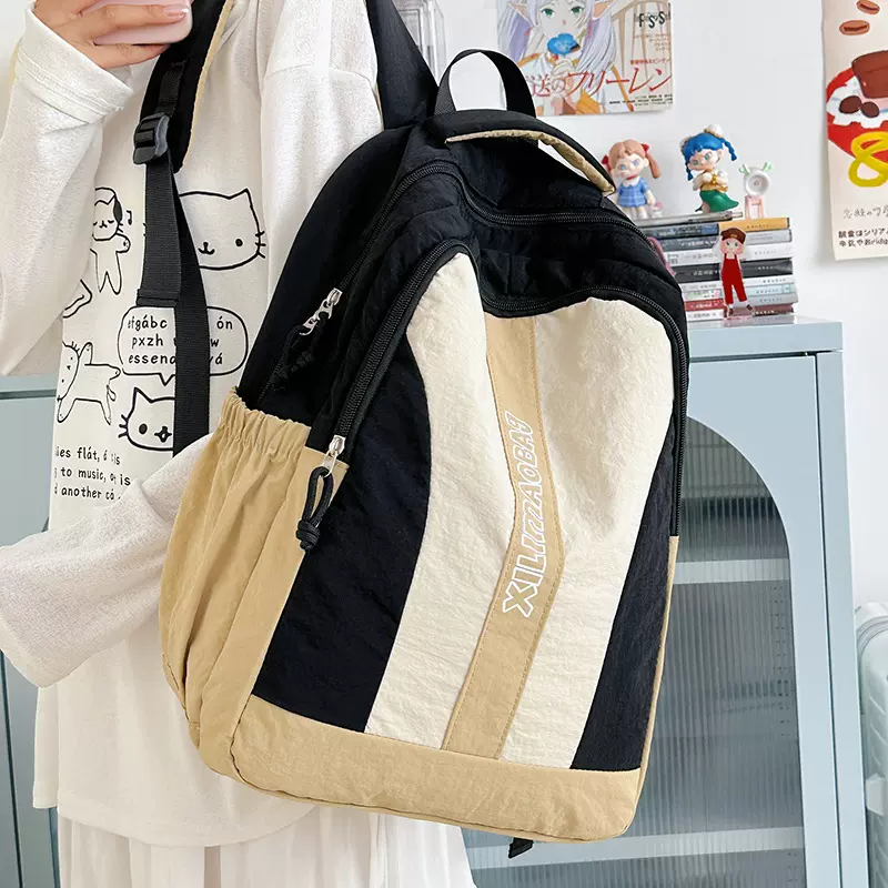 跨境书包女大容量高中学生初中生潮流背包大学生旅行电脑包双肩包