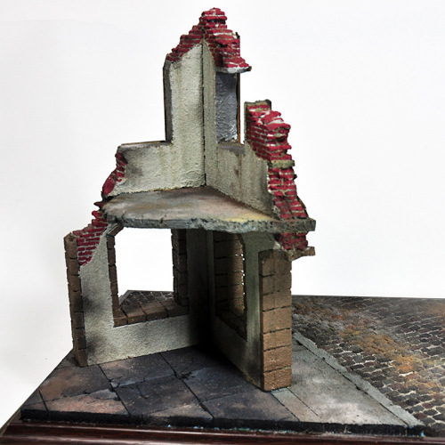 Cao Scenario Military Model Building Model Construction House Making Material Scene Kit 1/35 Broken Wall Ruins 1