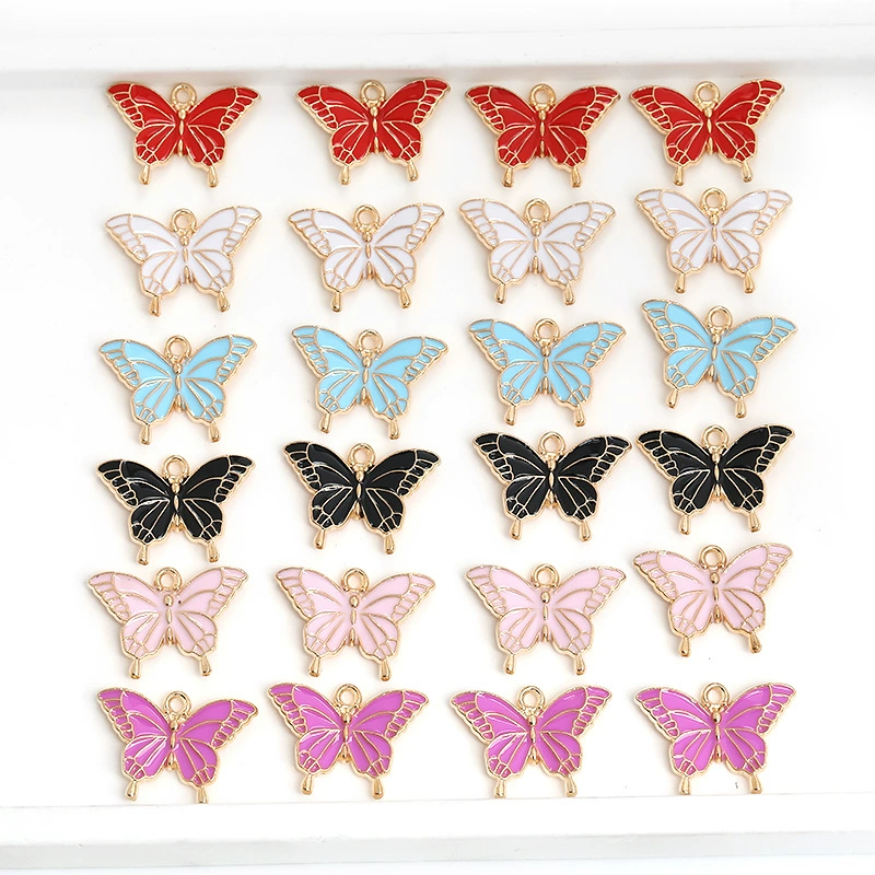 Фабрика прямых продаж DIY ювелирные аксессуары Капельное масло бабочка подвеска ювелирные аксессуары из сплава A800134