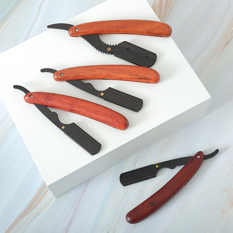 In stock rosewood handle traditional old-fashioned razor razor manual Shaver shaving sharp barber shaving