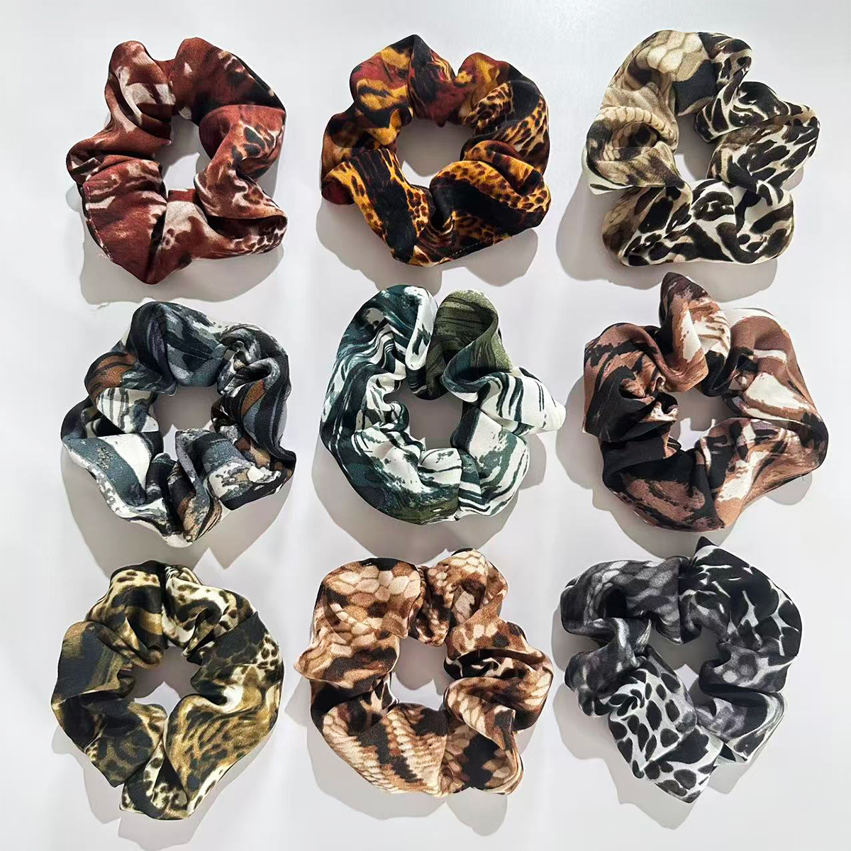 11g Weight Hair Tie Hair Accessories Type 1 Piece Quantity Cloth Material Snakeskin Pattern Women's Gender Retro Style Vintage Snakeskin Large Elastic Hairband Women's Fabric Hair Accessories Hairband Hair Rope 4
