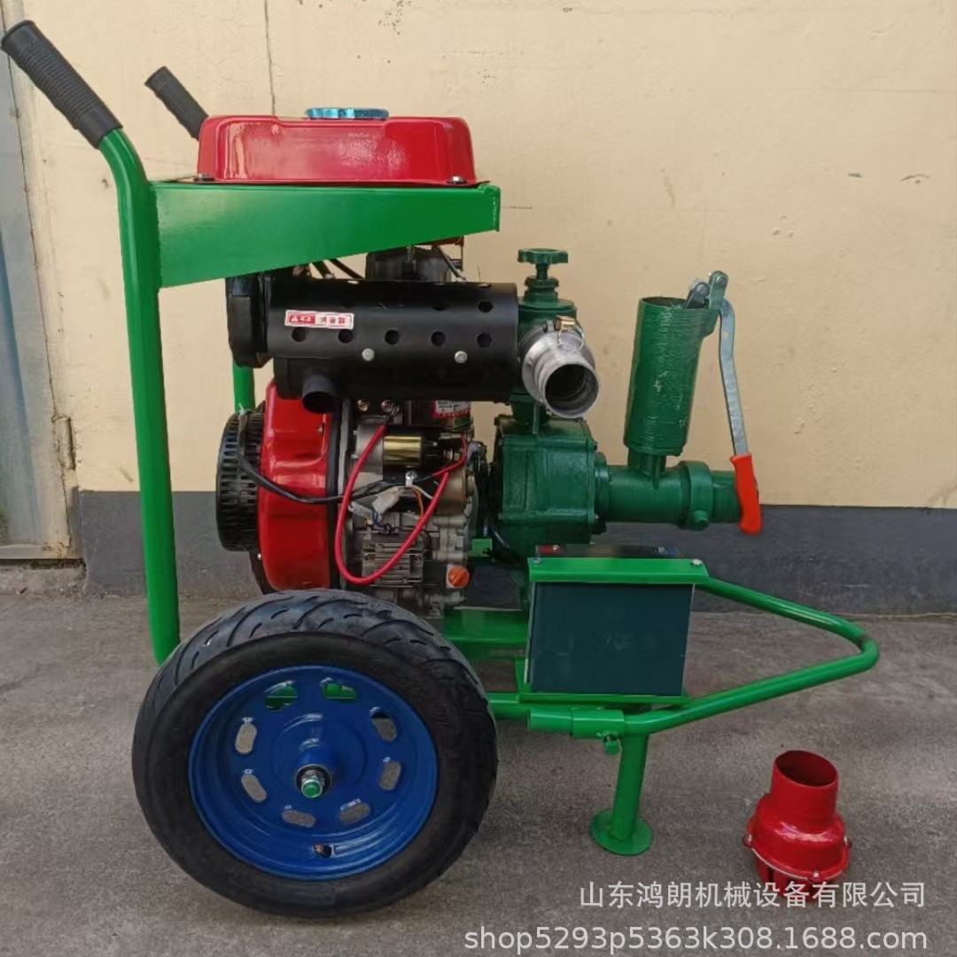 13马力柴油机带6寸水泵 高压大功率柴油抽水泵厂家水量180立方